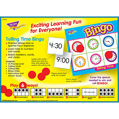 TREND Telling Time Bingo Game (TEP6072)