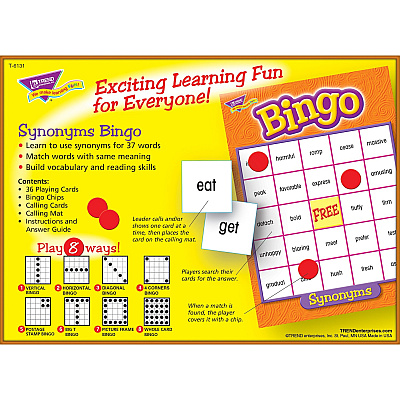 TREND Synonyms Bingo Game (TEP6131)