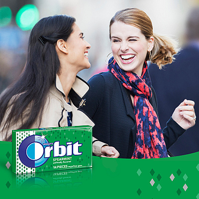 Orbit Spearmint Sugar-free Gum - 12 packs (MRS11484)
