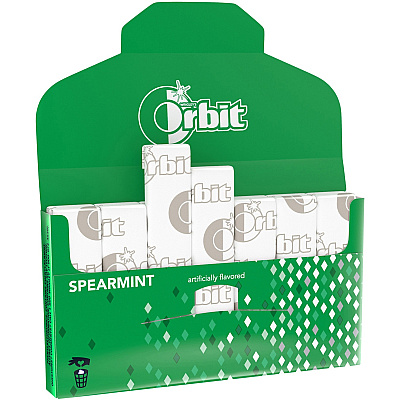 Orbit Spearmint Sugar-free Gum - 12 packs (MRS11484)