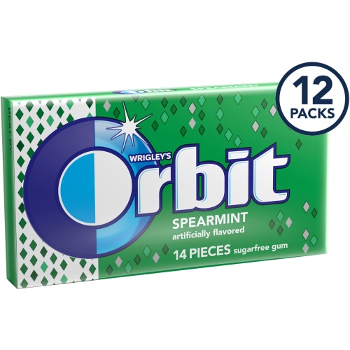 Orbit Spearmint Sugar-free Gum - 12 packs (11484)
