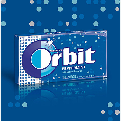 Orbit Peppermint Sugarfree Gum - 12 packs (MRS21486)