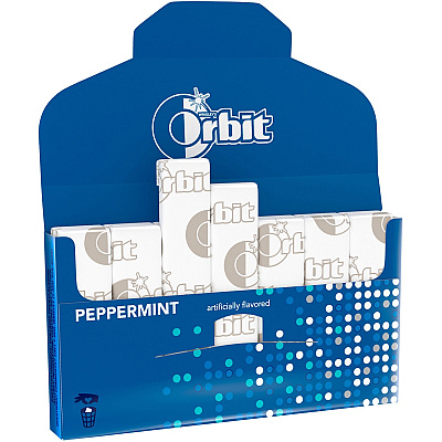 Orbit Peppermint Sugarfree Gum - 12 packs (MRS21486)