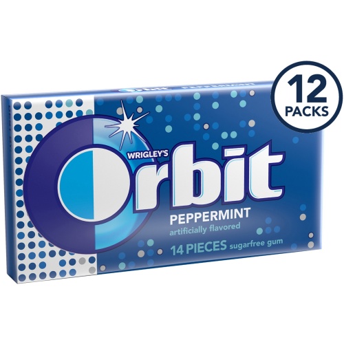 Orbit Peppermint Sugarfree Gum - 12 packs (21486)