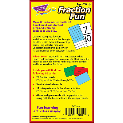 TREND Fraction Fun Flash Cards (TEP53109)