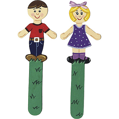 Creativity Street People Shaped Wood Craft Sticks (PAC364502)