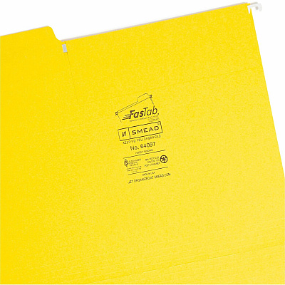 Smead FasTab 1/3 Tab Cut Letter Recycled Hanging Folder (SMD64097)