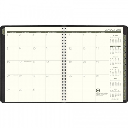 AT-A-GLANCE 100% Recycled Monthly Planner (70120G05)