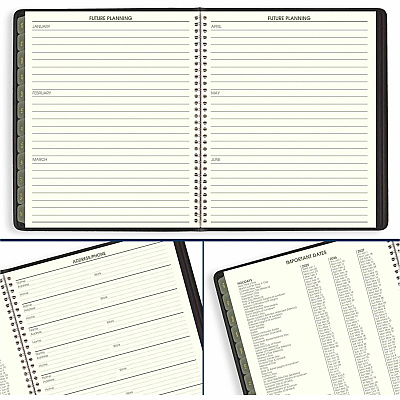 AT-A-GLANCE Recycled Monthly Planner, 11 x 9, Black Cover, 13-Month: Jan 2026 to Jan 2027 (70260G05)