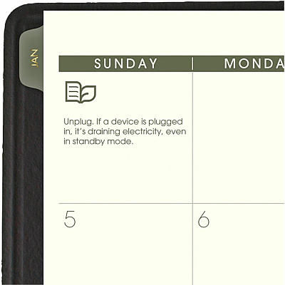 AT-A-GLANCE Recycled Monthly Planner, 11 x 9, Black Cover, 13-Month: Jan 2026 to Jan 2027 (70260G05)