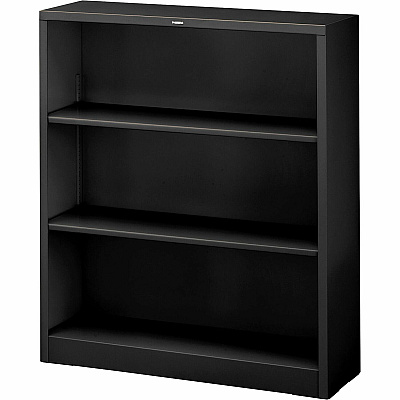 HON Brigade Steel Bookcase | 3 Shelves | 34-1/2"W | Black Finish (HONS42ABCP)