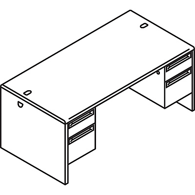 HON 38000 H38180 Pedestal Desk (HON38180NS)