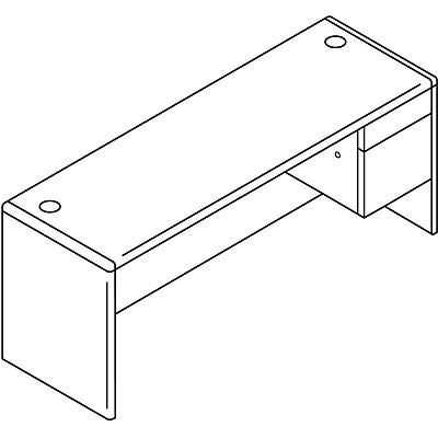 HON 10700 H10745R Pedestal Credenza (HON10745RNN)