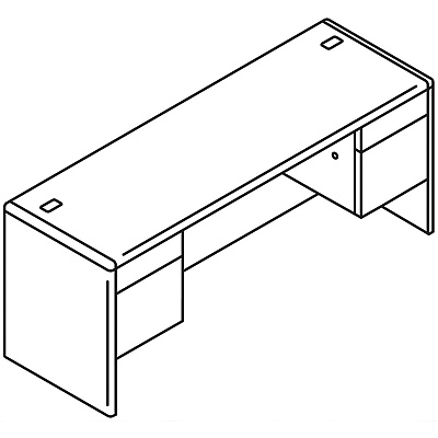 HON 10700 H10765 Pedestal Credenza (HON10765NN)