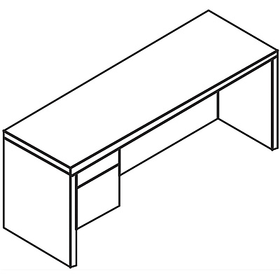 HON 10500 H10546L Pedestal Credenza (HON10546LNN)