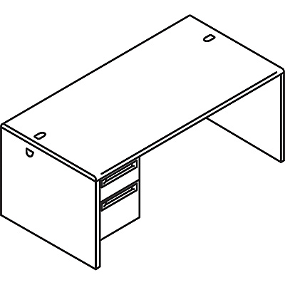 HON 38000 H38294L Pedestal Desk (HON38294LNS)