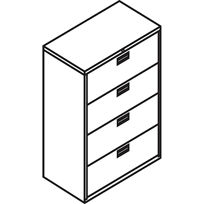 HON Brigade 600 H684 Lateral File (HON684LS)
