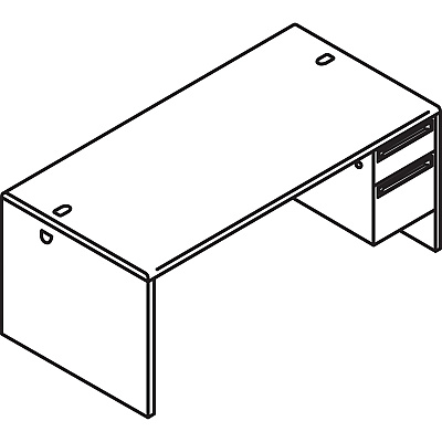 HON 38000 H38291R Pedestal Desk (HON38291RNS)