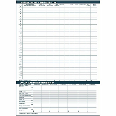 House of Doolittle Expense Log/Memo Page Monthly Planner (26802)