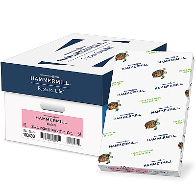 Hammermill Colors Recycled Copy Paper - Pink (HAM103390)
