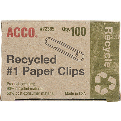 ACCO Recycled Paper Clips (ACC72365)