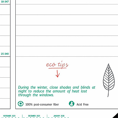 Blueline EcoLogix Monthly Desk Pad Calendar, 22" x 17" , English (C177437)