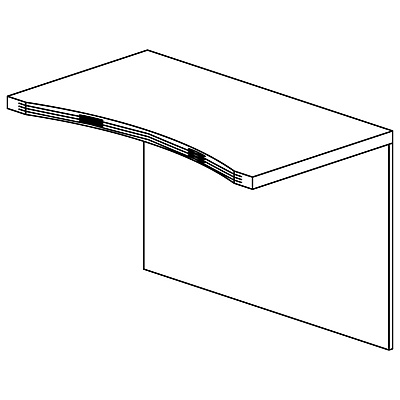 Safco Aberdeen Series Contour Bridge (ACB4224LDC)