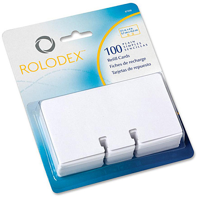 Rolodex Plain Rotary File Cards (ROL67558)