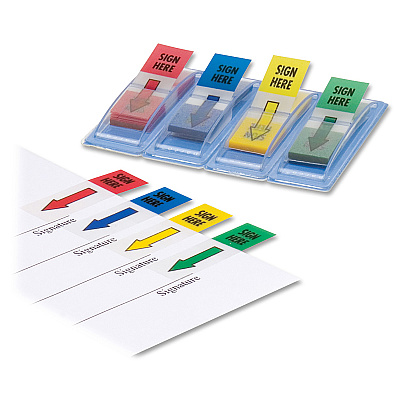 Sparco "Sign Here" Preprinted Self-stick Flags (SPR38008)
