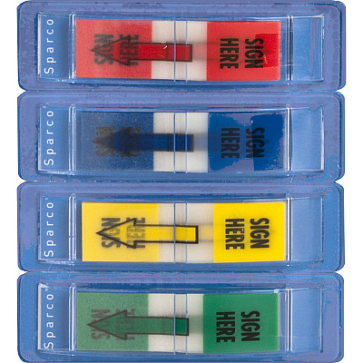 Sparco "Sign Here" Preprinted Self-stick Flags (SPR38008)