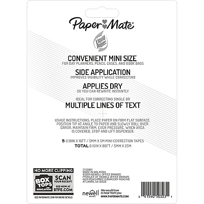 Paper Mate Dryline Mini Grip Correction Tape (PAP5032315)