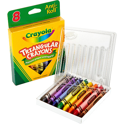 Crayola Triangular Anti-roll Crayons (CYO524008)