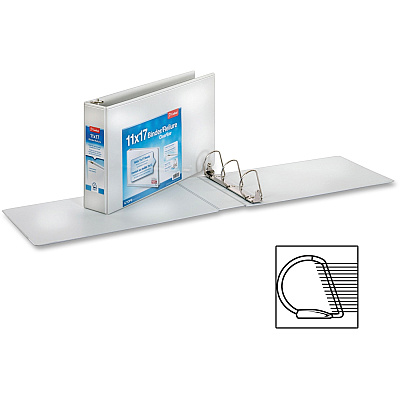 Cardinal ClearVue Overlay Tabloid D-Ring Binders (CRD22142)