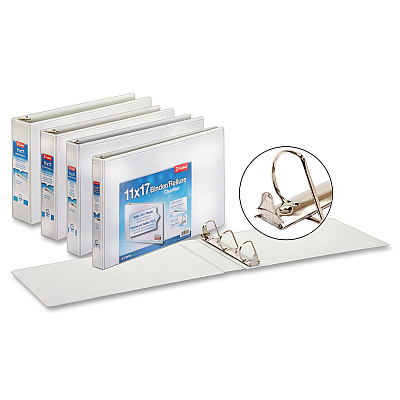 Cardinal ClearVue Overlay Tabloid D-Ring Binders (CRD22142)