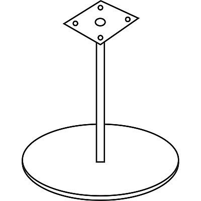 Lorell Essentials Round Conference Table Steel Base (LLR87241)