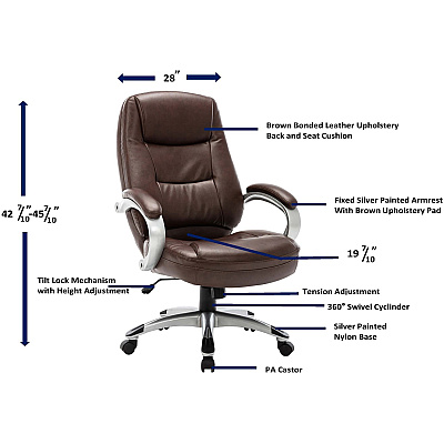Lorell Westlake Series Executive High-Back Chair (LLR63280)