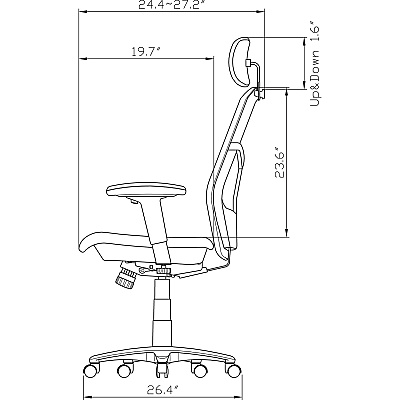 Lorell ErgoMesh Series Mesh High-Back Office Chair (LLR60324)