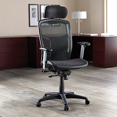 Lorell ErgoMesh Series Mesh High-Back Office Chair (LLR60324)