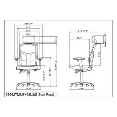 Lorell ErgoMesh Series Mesh High-Back Office Chair (LLR60324)