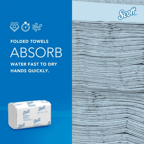 Scott Pro Scottfold Multifold Paper Towels with Fast-Drying Absorbency Pockets (01980)