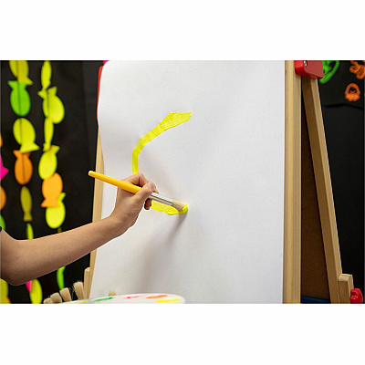 Creativity Street Round Natural Bristle Brushes (PAC5183)