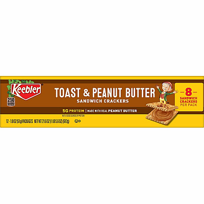Keebler Toasty Crackers with Peanut Butter (KEB21167)