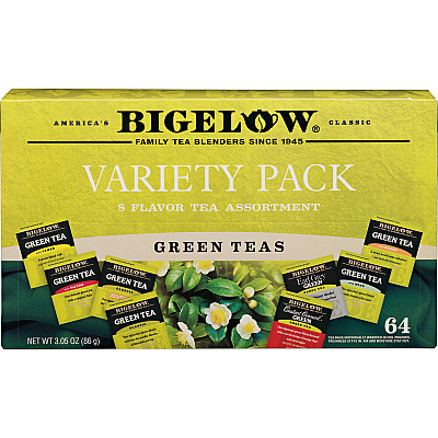 Bigelow Assorted Flavor Tray Pack Green Tea Bag (BTC30568)