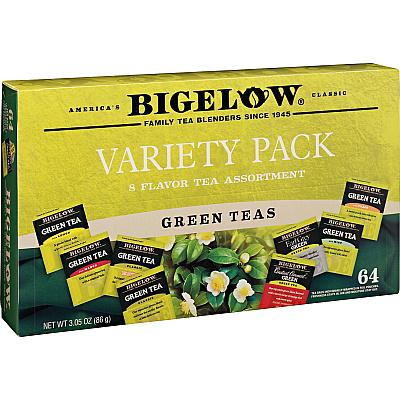 Bigelow Assorted Flavor Tray Pack Green Tea Bag (BTC30568)