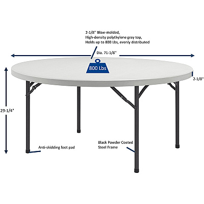 Lorell Ultra-Lite Banquet Folding Table (LLR60325)