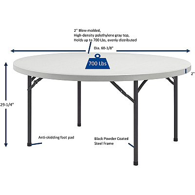 Lorell Ultra-Lite Banquet Folding Table (LLR60326)
