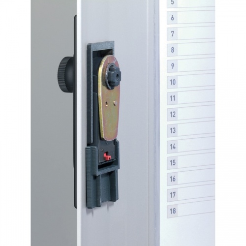 Durable Brushed Aluminum Combo Lock 72-Key Cabinet (196723)