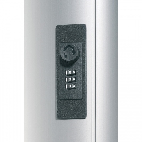 Durable Brushed Aluminum Combo Lock 72-Key Cabinet (196723)