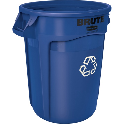 Rubbermaid Commercial Brute 32-Gallon Vented Recycling Container (263273)