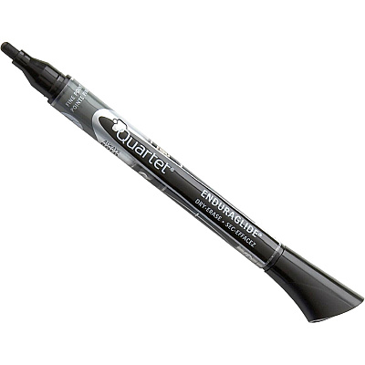 Quartet EnduraGlide Dry-Erase Markers, Fine Tip, Black, 12 Pack (QRT500113M)
